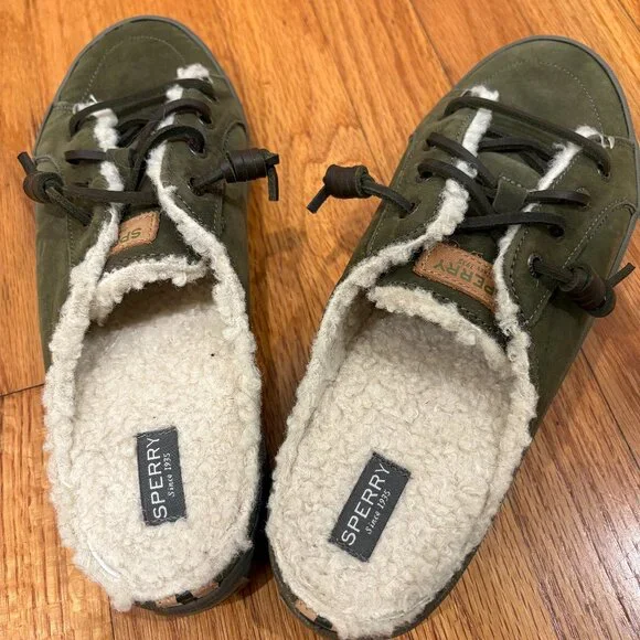Never worn Sperry Women’s Crest Cozy Mule - Picture 1 of 3